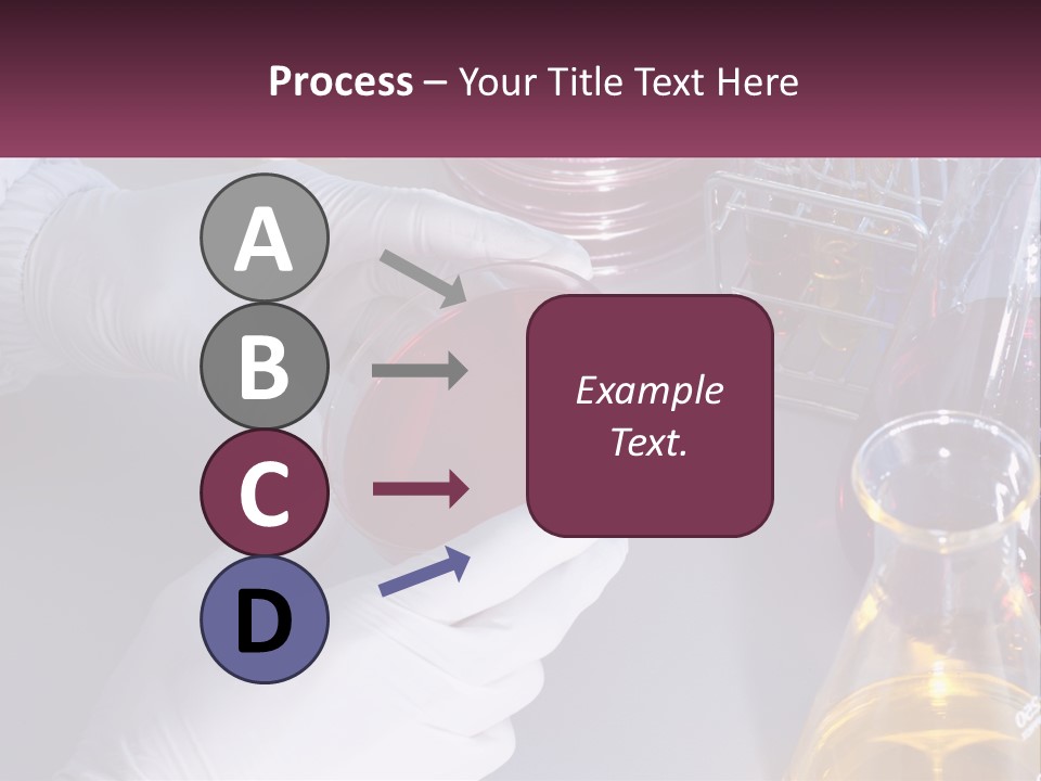A Person In White Gloves Holding A Red Object PowerPoint Template