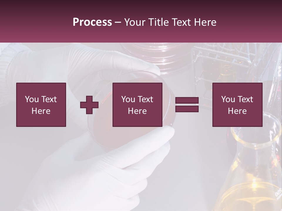 A Person In White Gloves Holding A Red Object PowerPoint Template