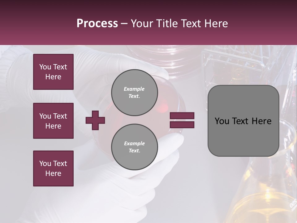 A Person In White Gloves Holding A Red Object PowerPoint Template