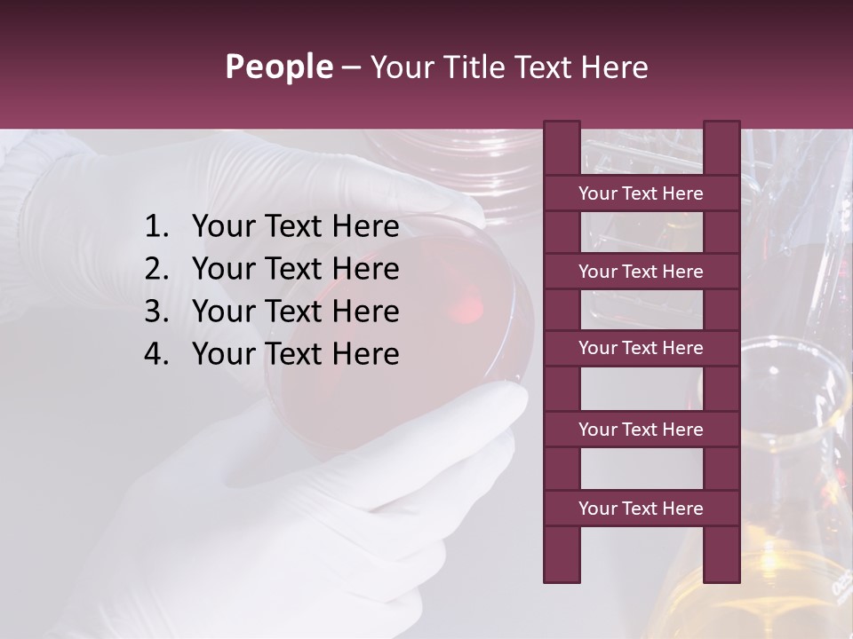 A Person In White Gloves Holding A Red Object PowerPoint Template