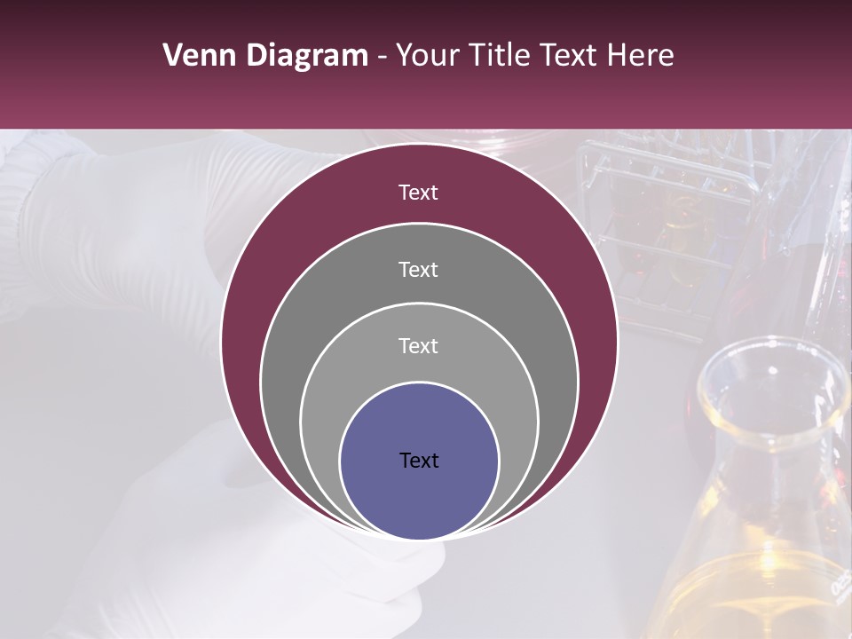 A Person In White Gloves Holding A Red Object PowerPoint Template