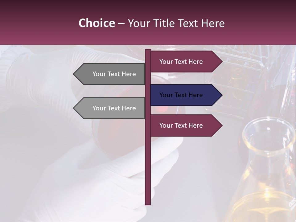 A Person In White Gloves Holding A Red Object PowerPoint Template