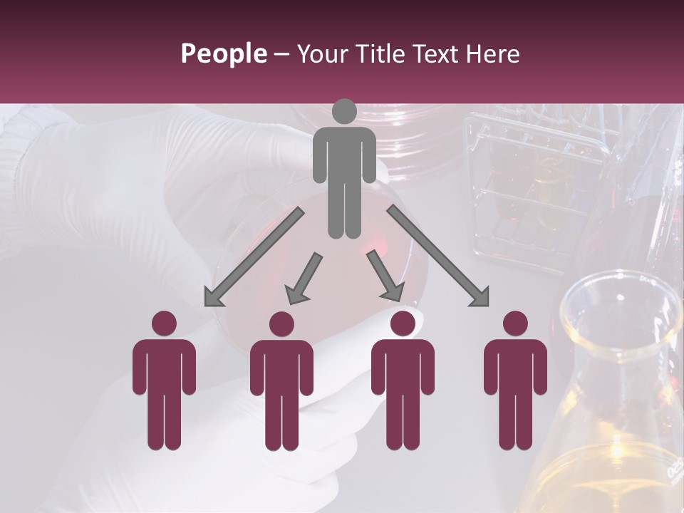 A Person In White Gloves Holding A Red Object PowerPoint Template