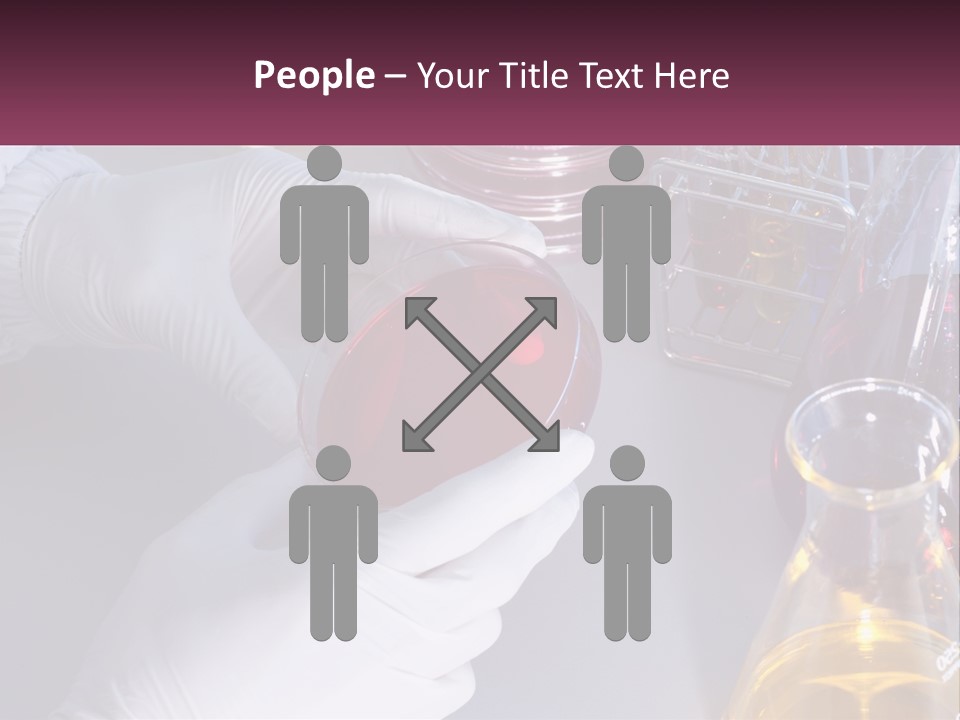A Person In White Gloves Holding A Red Object PowerPoint Template