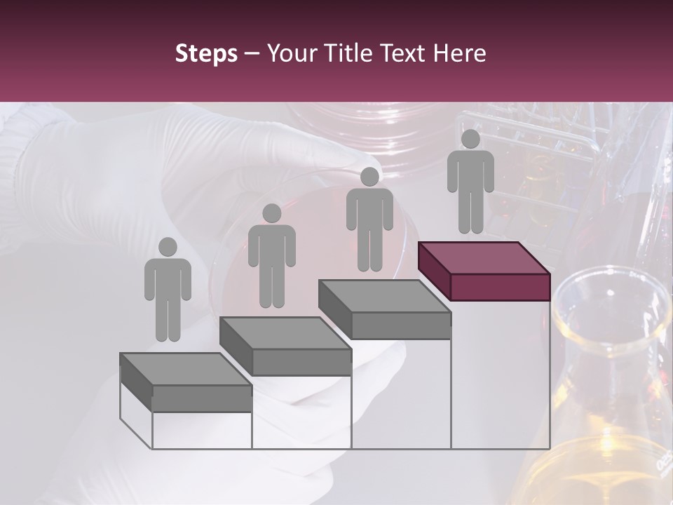 A Person In White Gloves Holding A Red Object PowerPoint Template