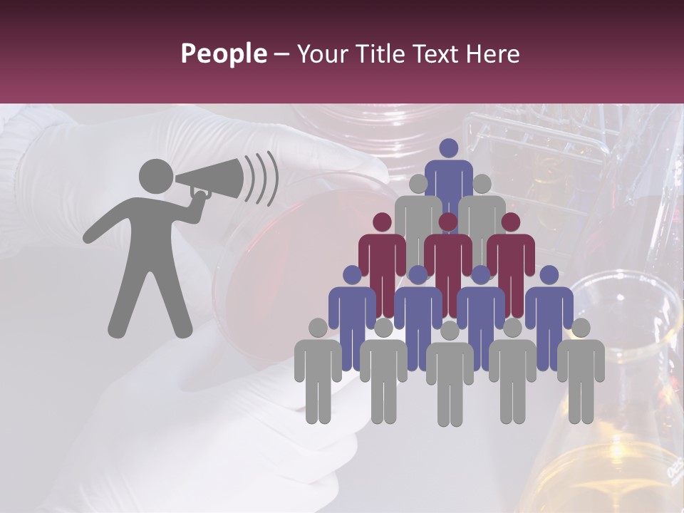 A Person In White Gloves Holding A Red Object PowerPoint Template