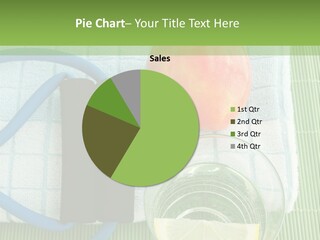 A Glass Of Water, Lemon, And A Piece Of Fruit On A Mat PowerPoint Template