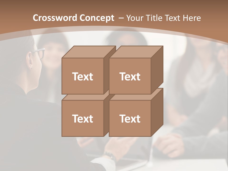 A Group Of People Sitting At A Table With A Laptop PowerPoint Template