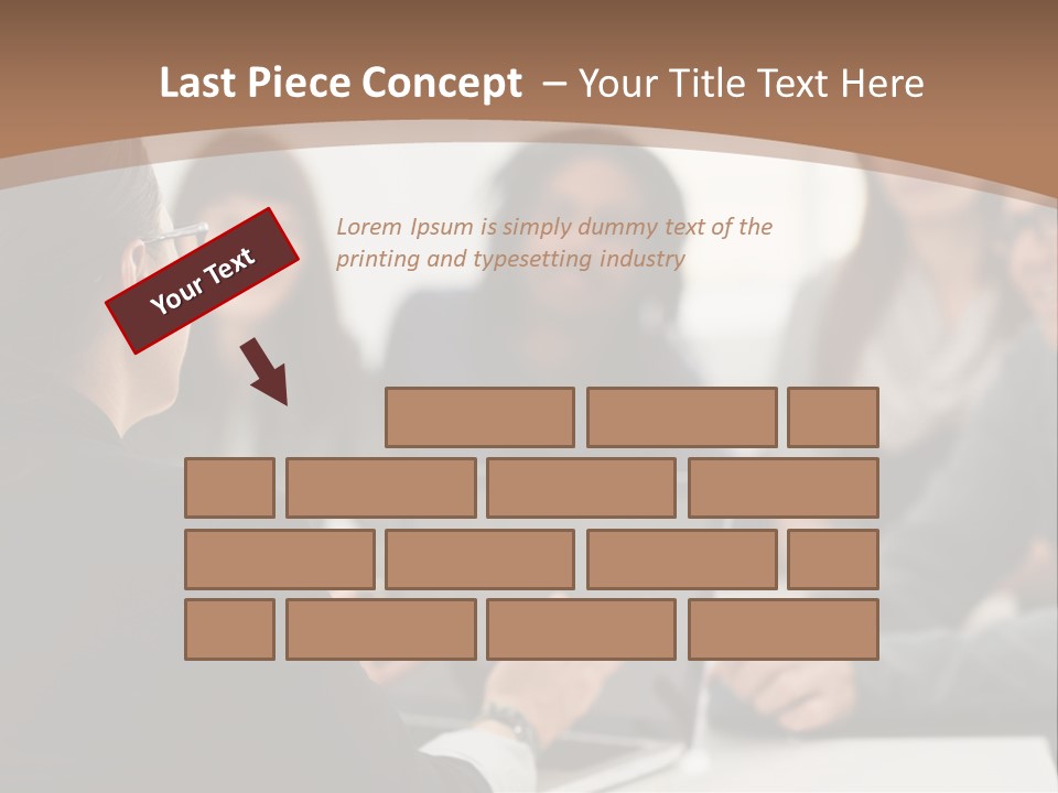 A Group Of People Sitting At A Table With A Laptop PowerPoint Template