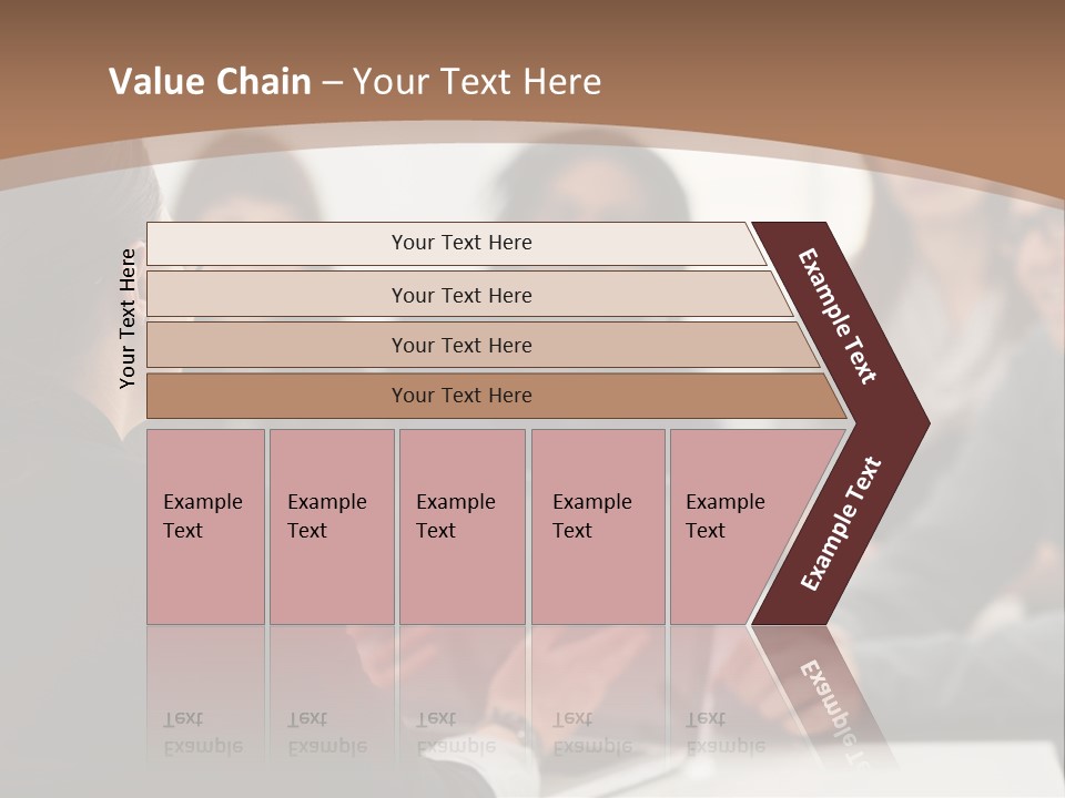 A Group Of People Sitting At A Table With A Laptop PowerPoint Template