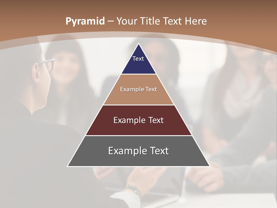 A Group Of People Sitting At A Table With A Laptop PowerPoint Template