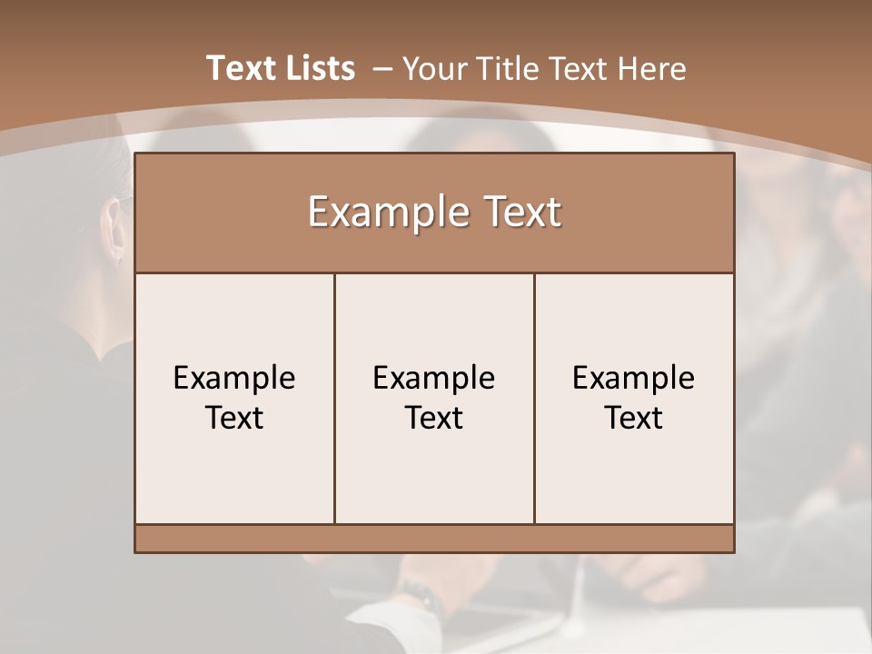 A Group Of People Sitting At A Table With A Laptop PowerPoint Template