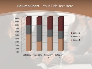 A Group Of People Sitting At A Table With A Laptop PowerPoint Template