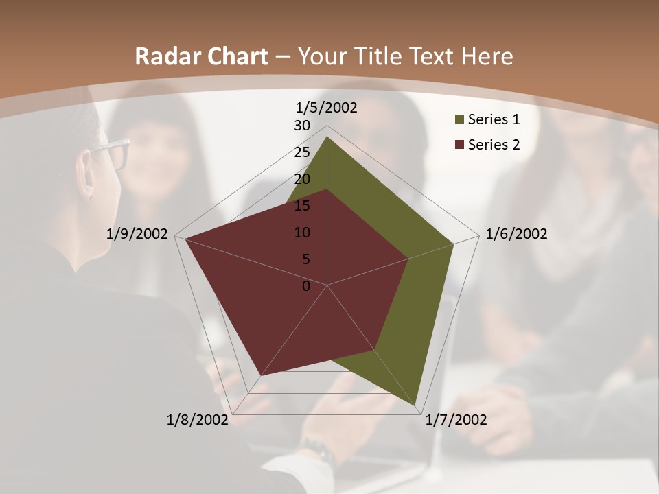 A Group Of People Sitting At A Table With A Laptop PowerPoint Template