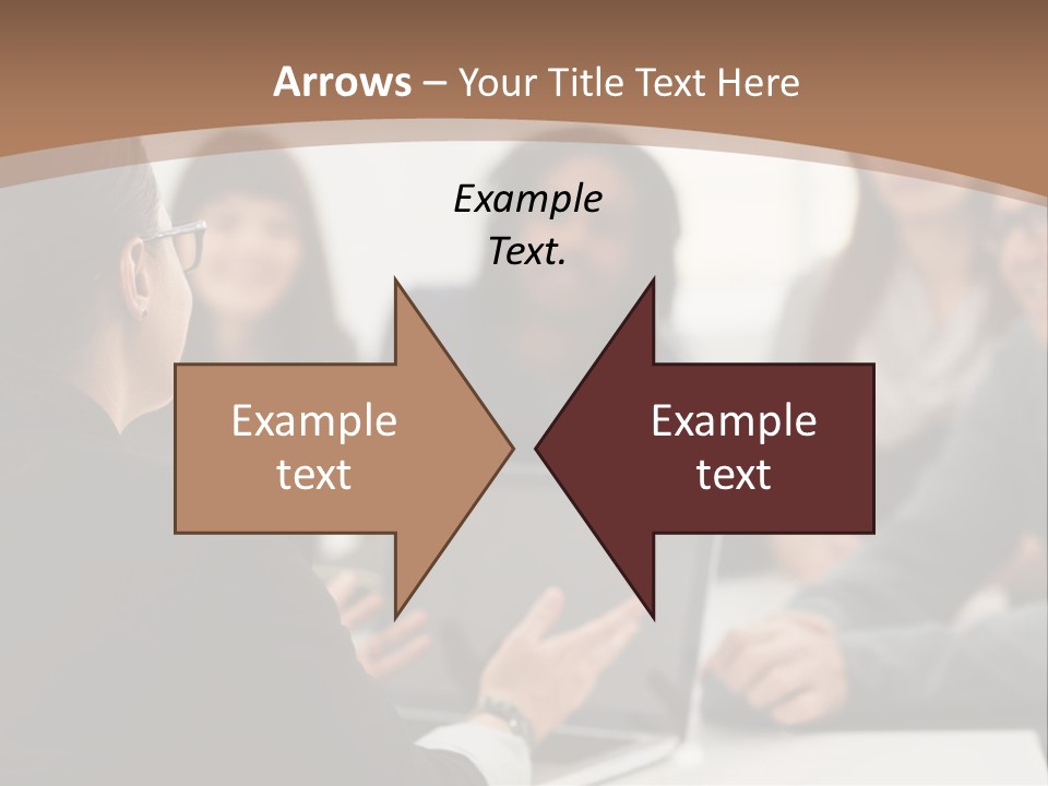 A Group Of People Sitting At A Table With A Laptop PowerPoint Template