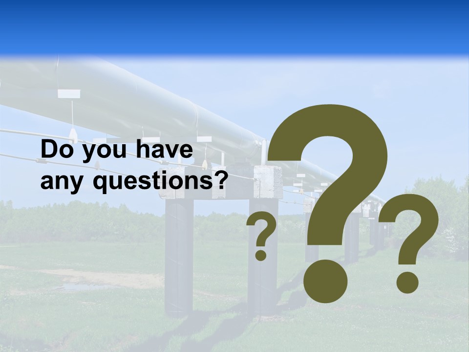 A Row Of Power Lines In A Green Field PowerPoint Template