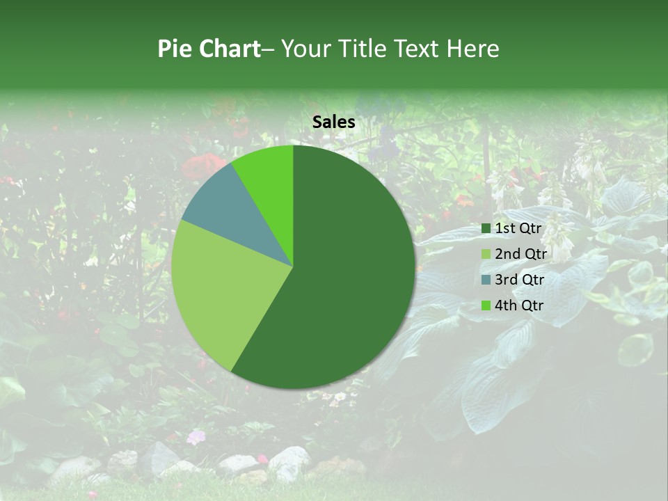 A Garden Filled With Lots Of Flowers And Plants PowerPoint Template