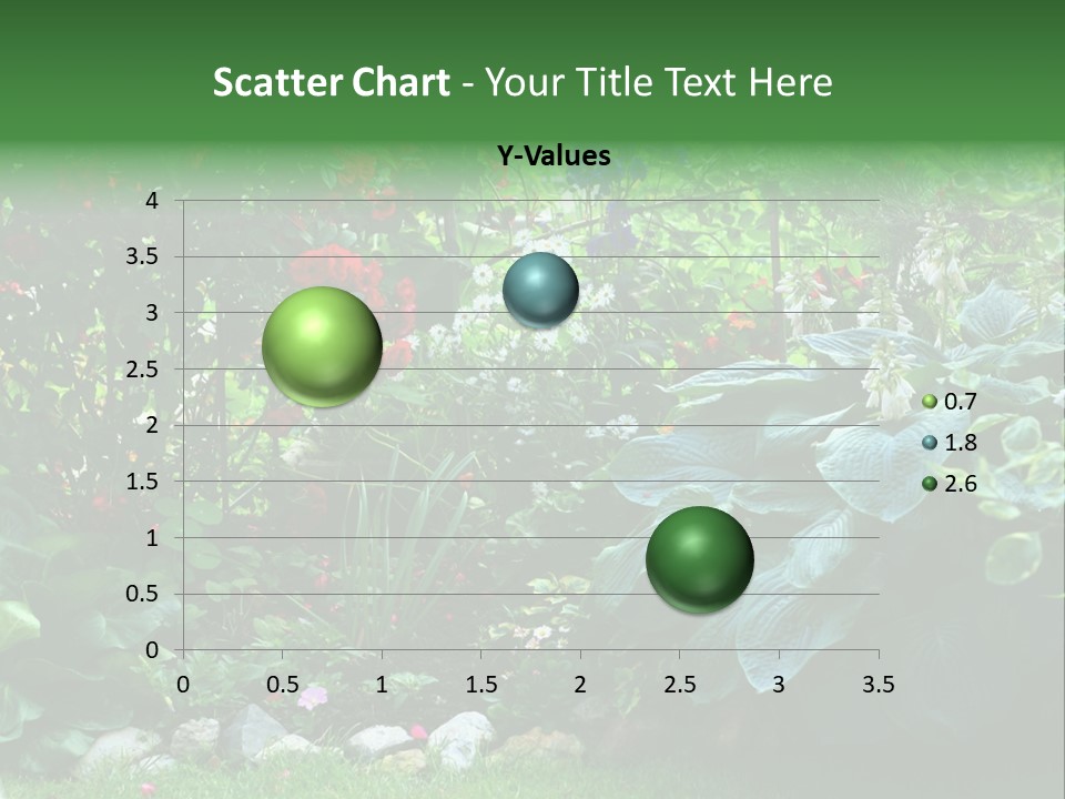 A Garden Filled With Lots Of Flowers And Plants PowerPoint Template