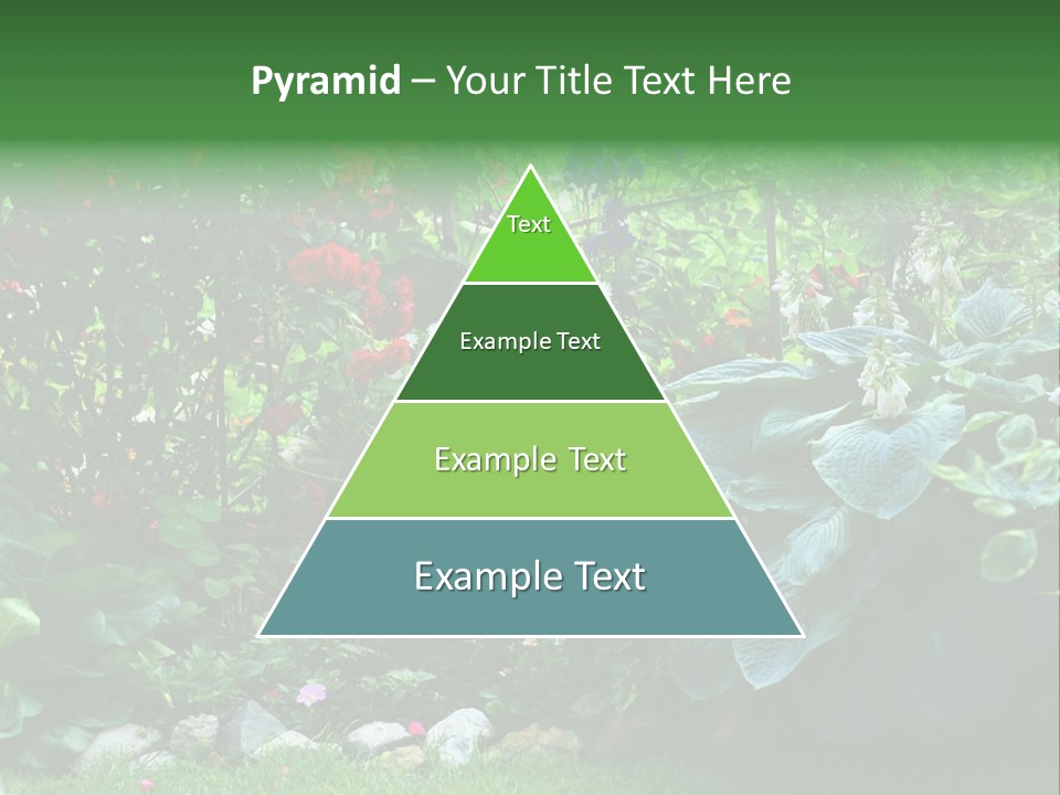 A Garden Filled With Lots Of Flowers And Plants PowerPoint Template