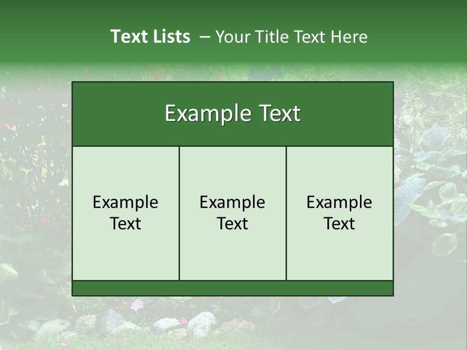 A Garden Filled With Lots Of Flowers And Plants PowerPoint Template