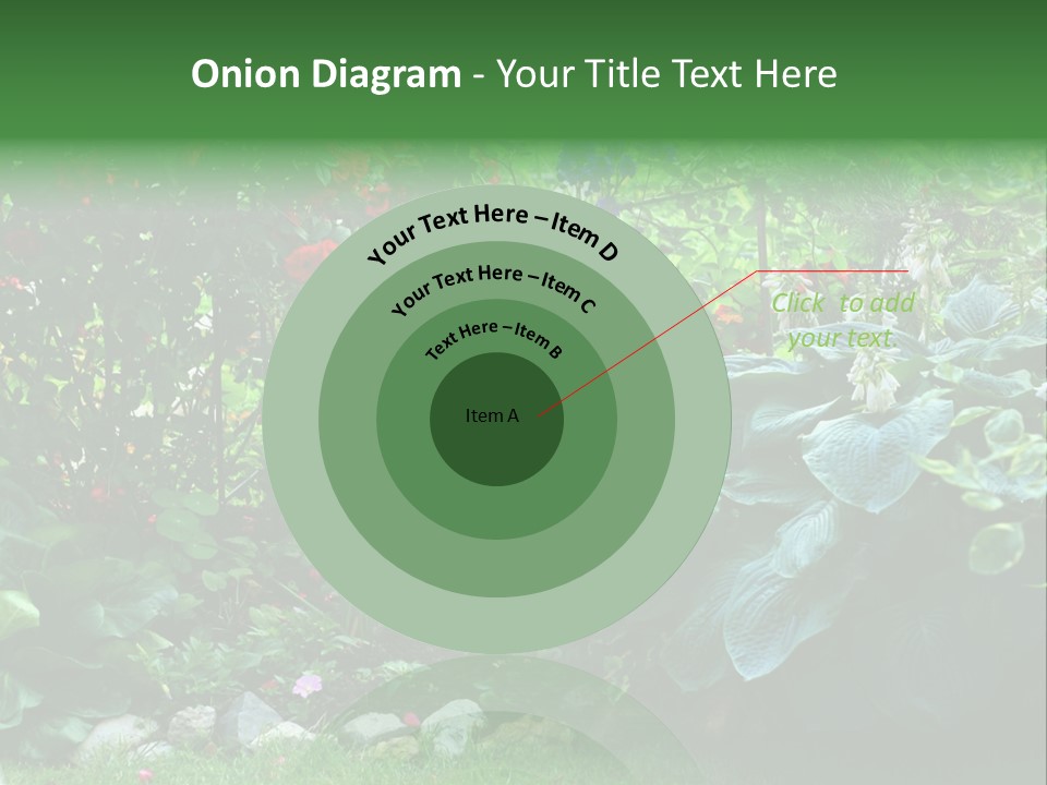 A Garden Filled With Lots Of Flowers And Plants PowerPoint Template
