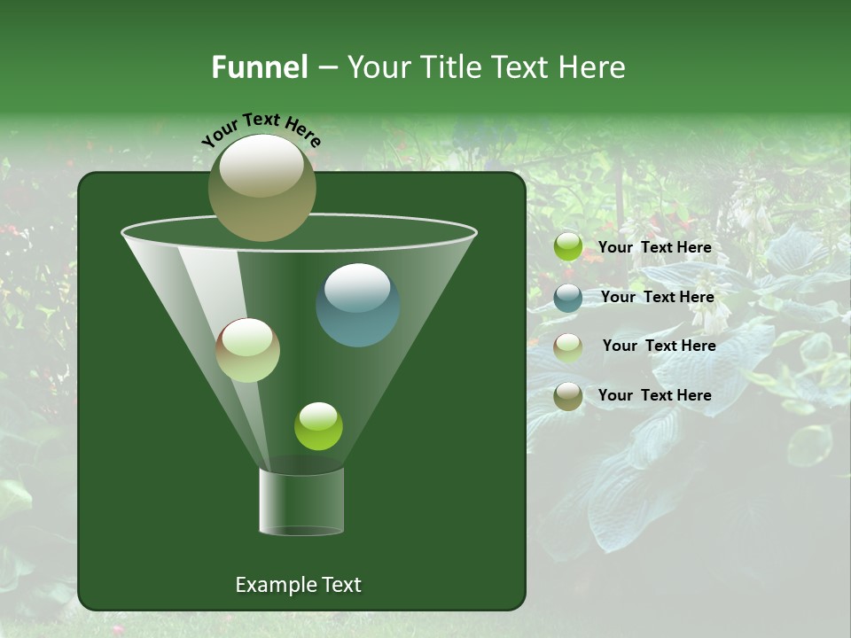 A Garden Filled With Lots Of Flowers And Plants PowerPoint Template
