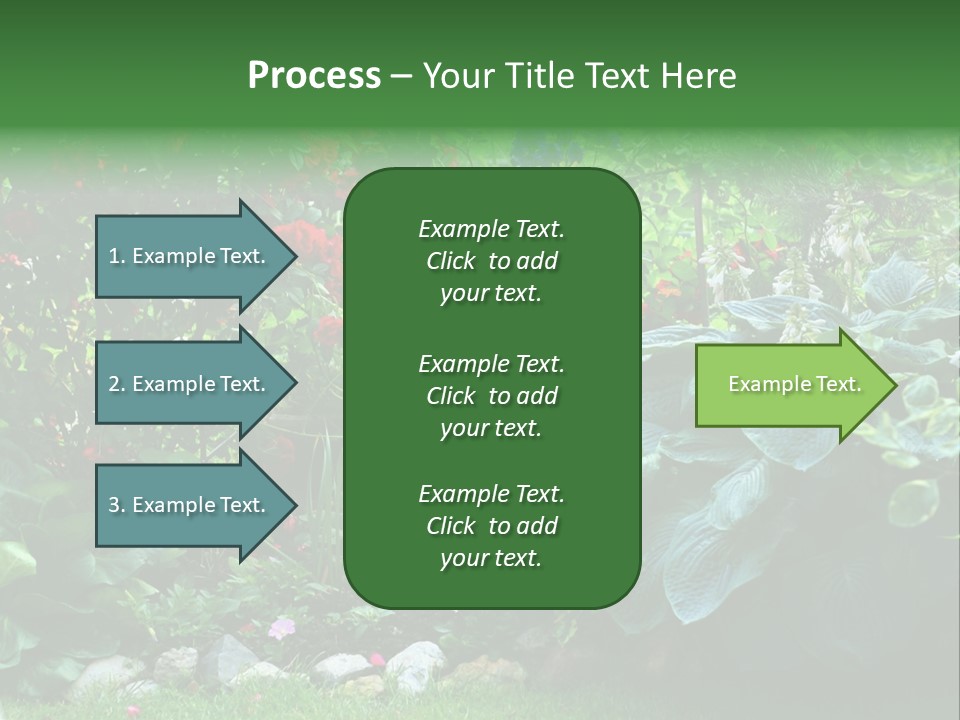 A Garden Filled With Lots Of Flowers And Plants PowerPoint Template