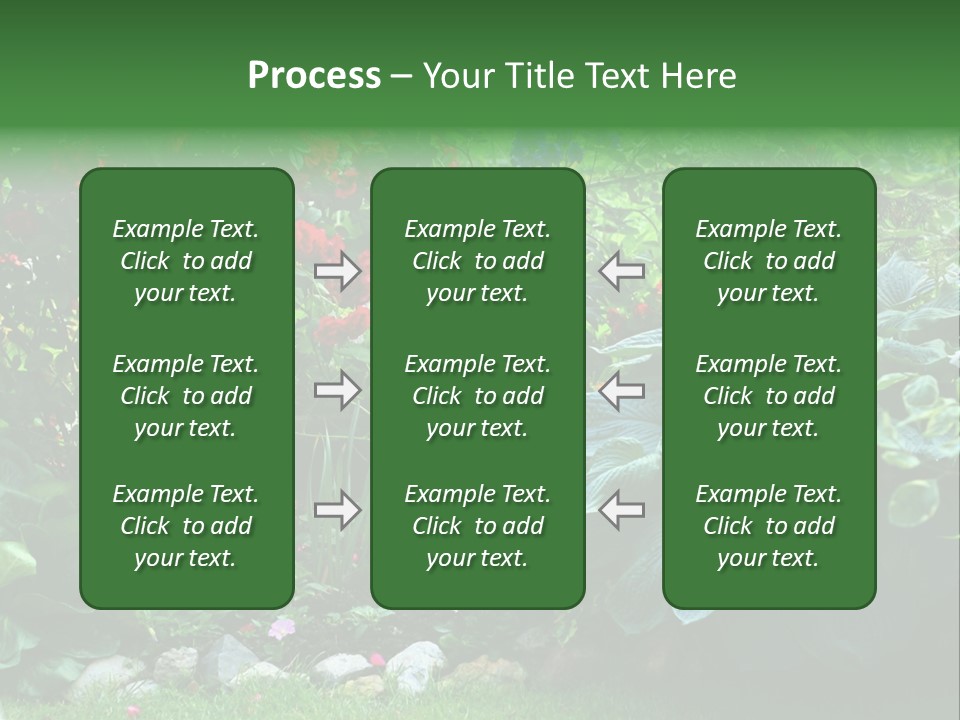 A Garden Filled With Lots Of Flowers And Plants PowerPoint Template