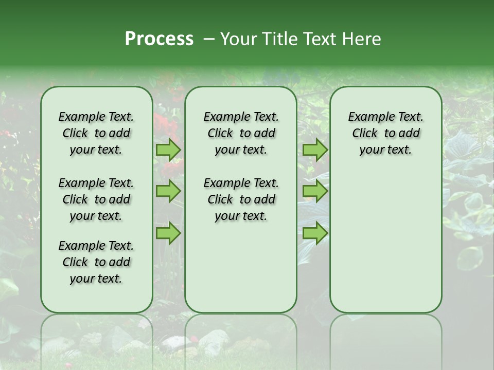 A Garden Filled With Lots Of Flowers And Plants PowerPoint Template