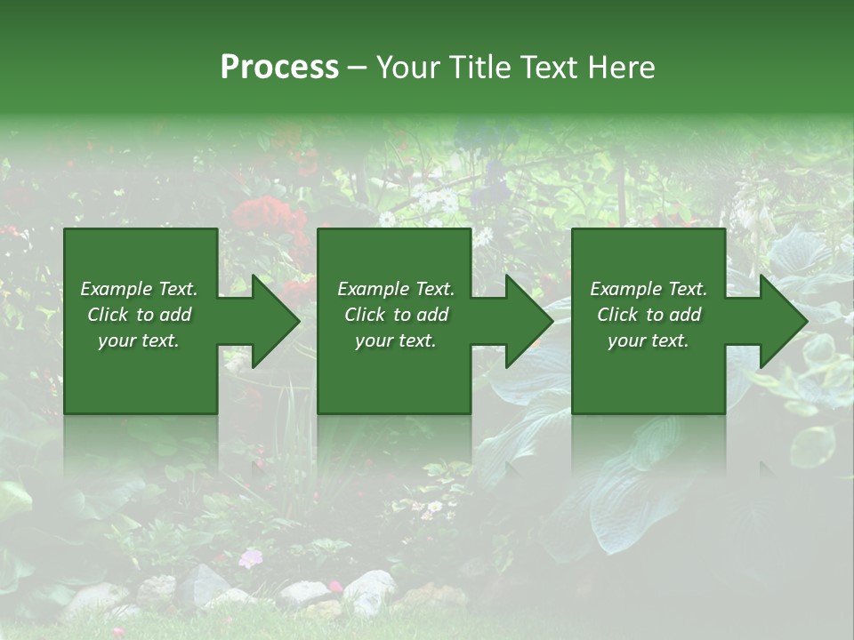 A Garden Filled With Lots Of Flowers And Plants PowerPoint Template