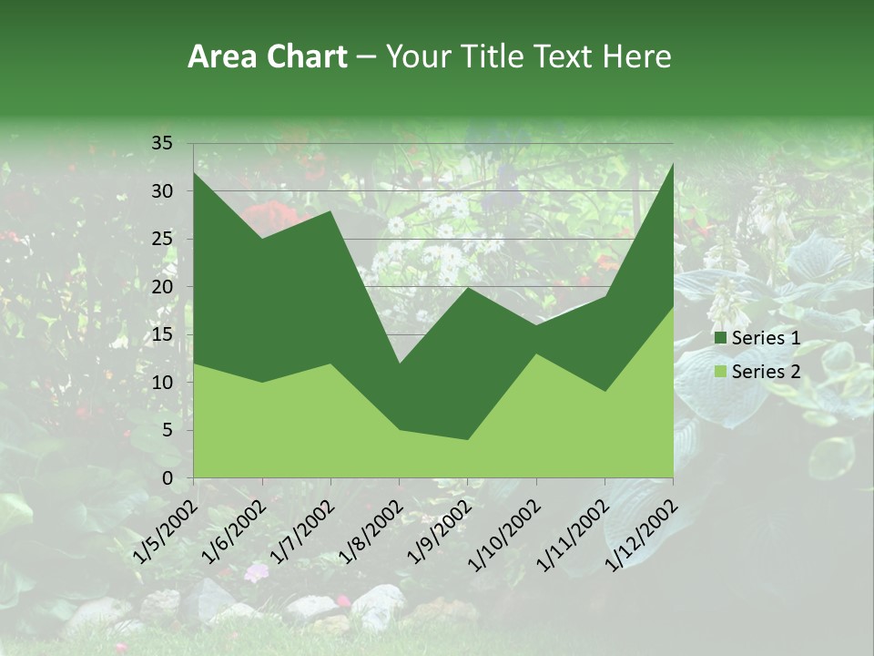 A Garden Filled With Lots Of Flowers And Plants PowerPoint Template