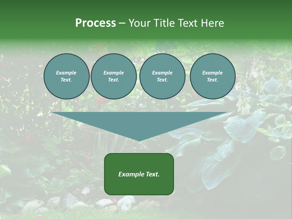 A Garden Filled With Lots Of Flowers And Plants PowerPoint Template