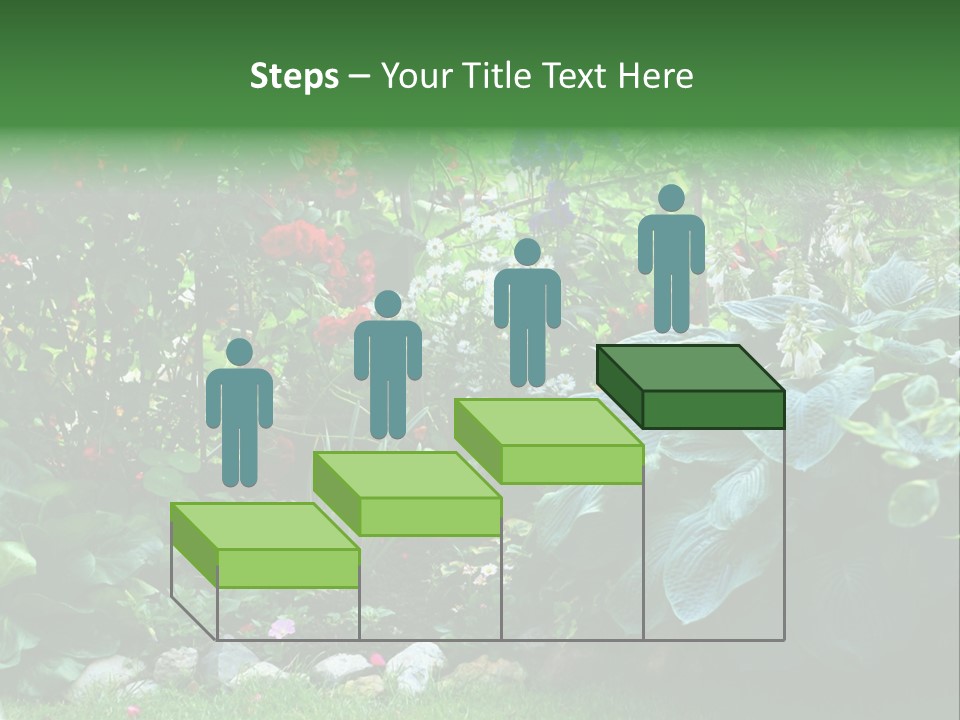 A Garden Filled With Lots Of Flowers And Plants PowerPoint Template