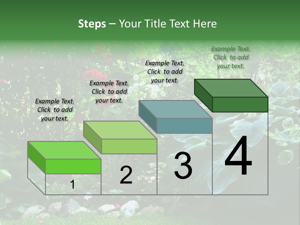 A Garden Filled With Lots Of Flowers And Plants PowerPoint Template