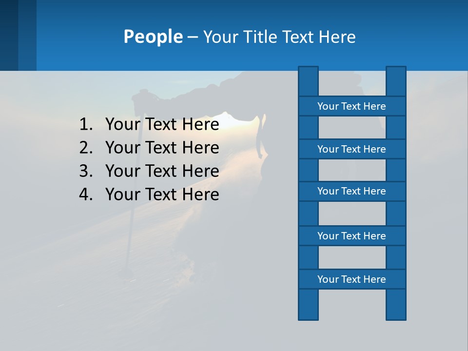 A Person Skiing Down A Mountain With The Sun In The Background PowerPoint Template
