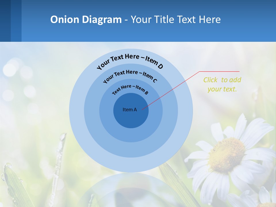 A Powerpoint Presentation With Daisies In The Grass PowerPoint Template