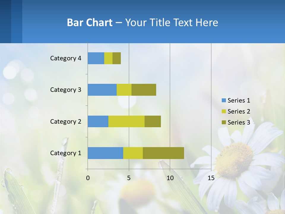 A Powerpoint Presentation With Daisies In The Grass PowerPoint Template