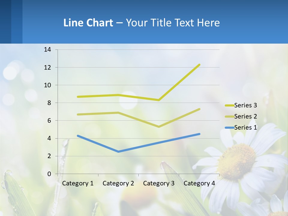 A Powerpoint Presentation With Daisies In The Grass PowerPoint Template