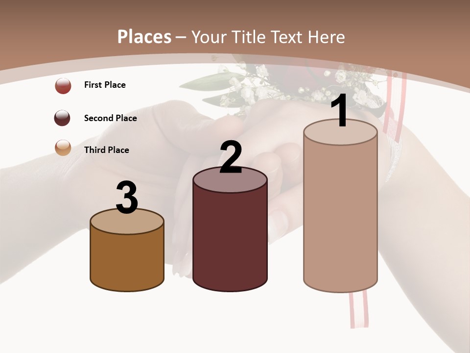 Two Hands Holding A Red Rose Powerpoint Template PowerPoint Template