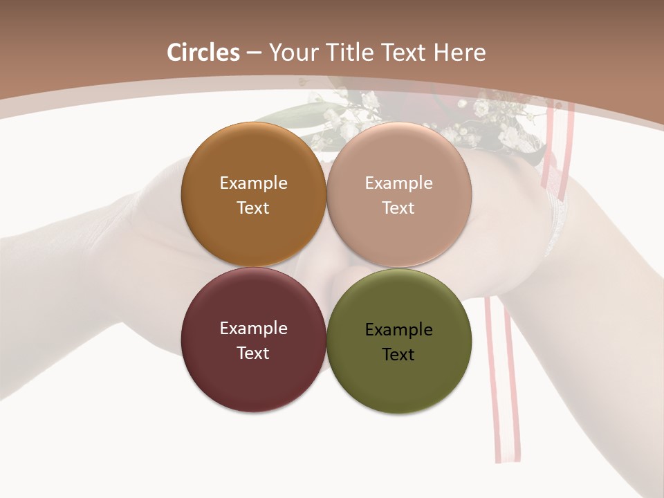 Two Hands Holding A Red Rose Powerpoint Template PowerPoint Template