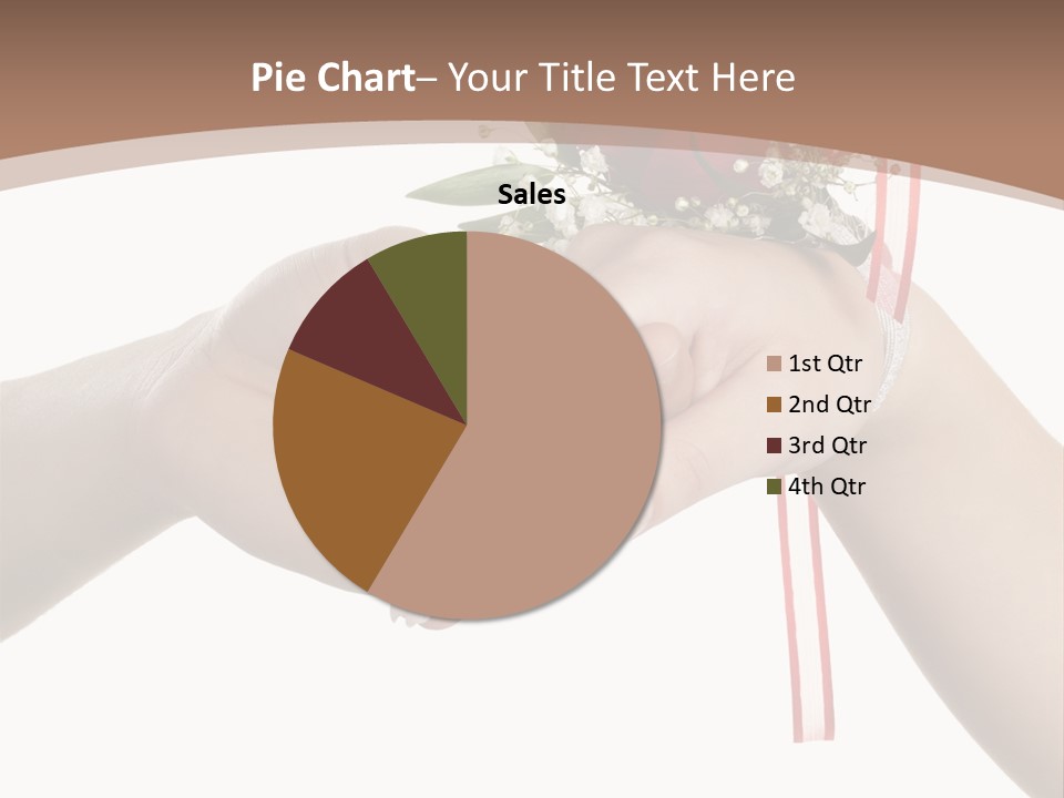 Two Hands Holding A Red Rose Powerpoint Template PowerPoint Template
