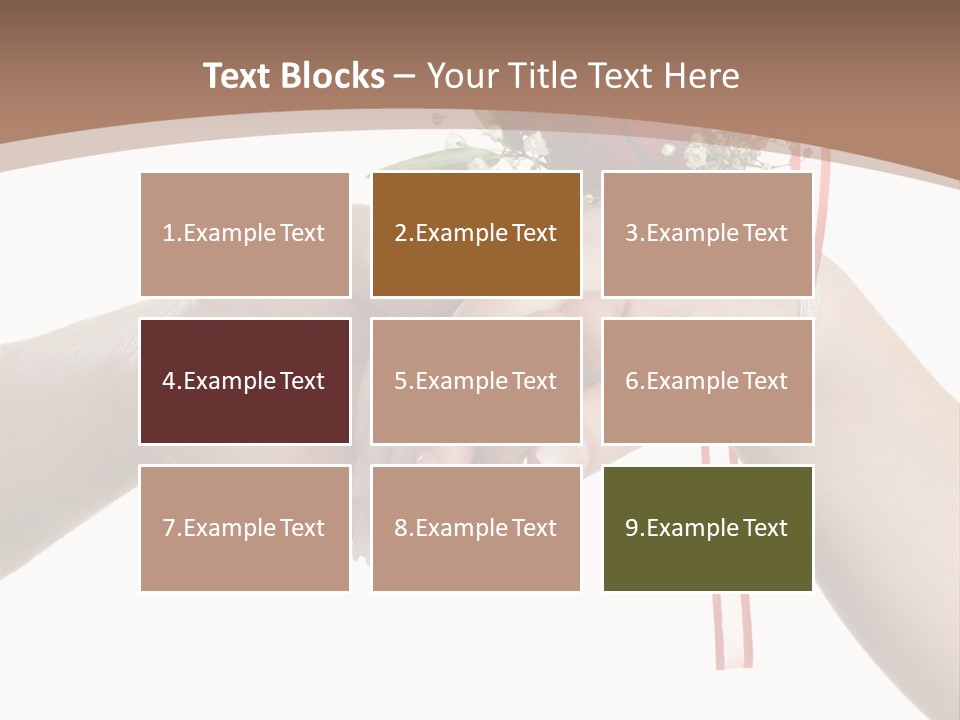 Two Hands Holding A Red Rose Powerpoint Template PowerPoint Template