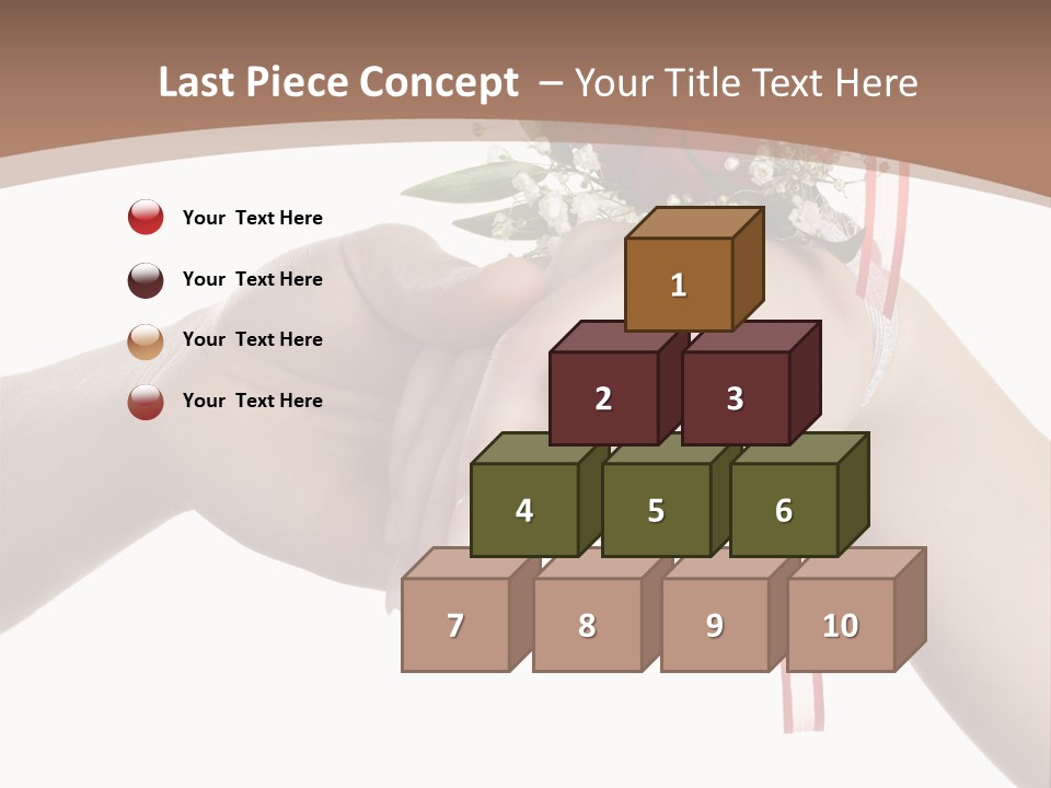 Two Hands Holding A Red Rose Powerpoint Template PowerPoint Template