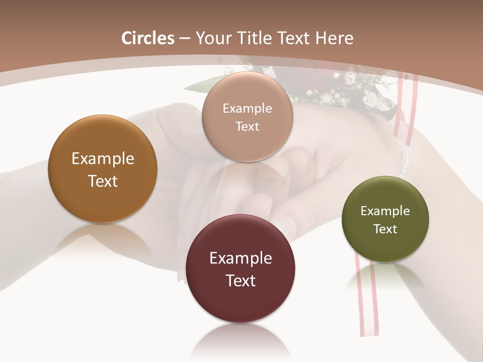 Two Hands Holding A Red Rose Powerpoint Template PowerPoint Template