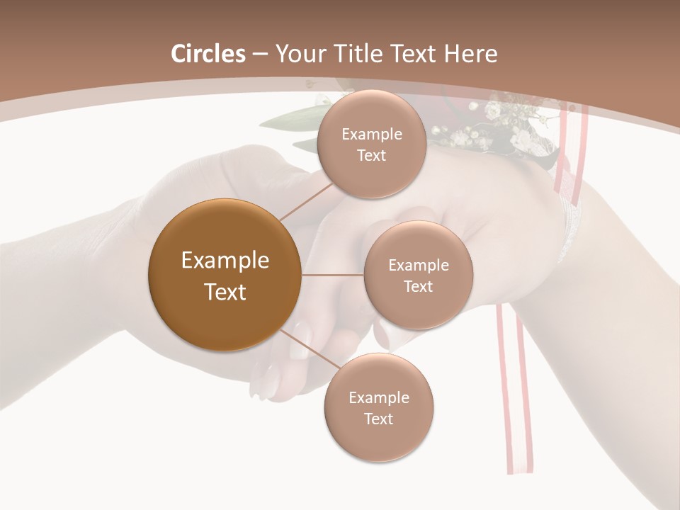 Two Hands Holding A Red Rose Powerpoint Template PowerPoint Template