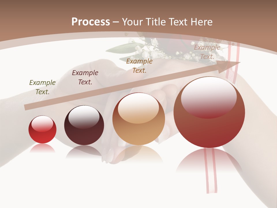 Two Hands Holding A Red Rose Powerpoint Template PowerPoint Template