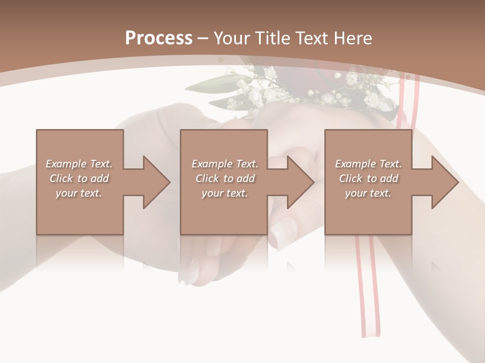 Two Hands Holding A Red Rose Powerpoint Template PowerPoint Template