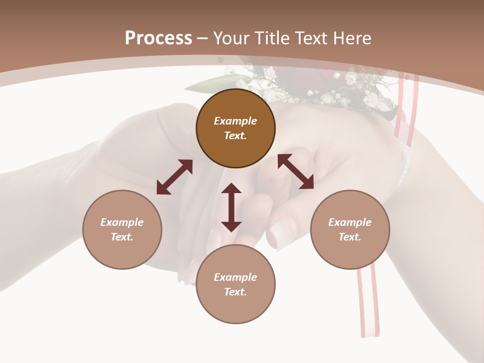 Two Hands Holding A Red Rose Powerpoint Template PowerPoint Template