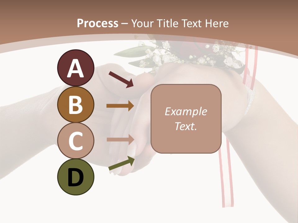 Two Hands Holding A Red Rose Powerpoint Template PowerPoint Template