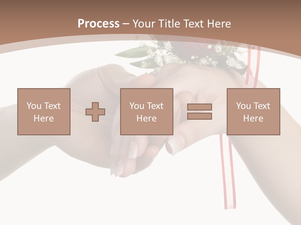 Two Hands Holding A Red Rose Powerpoint Template PowerPoint Template